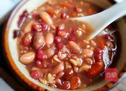 Red bean and peanut oatmeal porridge recipe 11