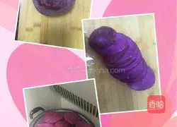 Illustration of how to make purple sweet potato rolls 2