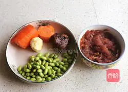 Illustration of how to make star mixed rice balls 1