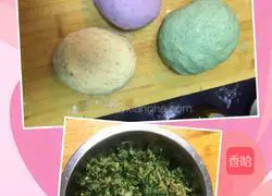 Illustration of how to make three-color and three-fresh vegetable boxes 4