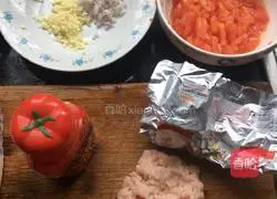 Illustration of how to make tomato meat sauce pasta 1
