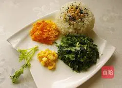 Illustration of how to make celery rice balls 2