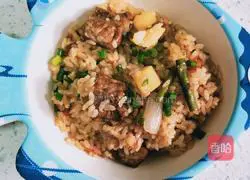 Illustration of how to make pork ribs with stuffed rice 13