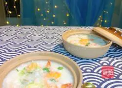 Illustration of how to make shrimp porridge 8