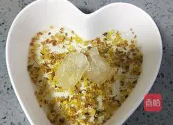 Osmanthus purple rice porridge recipe illustration 7