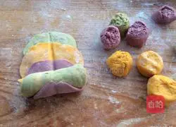 Colorful rose curls Illustration of practice 10