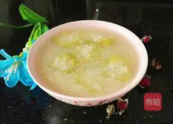  Illustration of how to make loofah and millet porridge 8