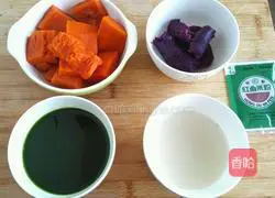 Colorful large flower rolls Illustration of how to do it 1