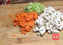 Illustration of how to make tofu and millet porridge 5 