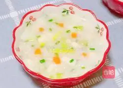 Illustration of how to make yam and chicken porridge 14