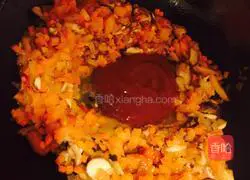 Illustration of how to make tomato meat sauce pasta 12