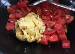 Illustration of how to make fried tomato and egg rice bowl 6