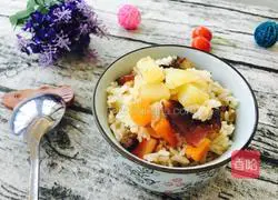 Illustration of how to make bacon braised rice 9