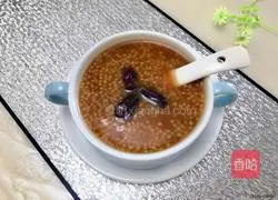 Illustration of how to make red dates and millet porridge 5