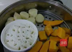 Illustration of how to make pumpkin cake 2