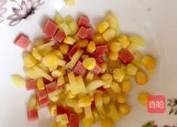 Corn luncheon meat rice balls recipe 1