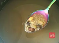 Illustration of how to make black bean, soybean and millet porridge 8