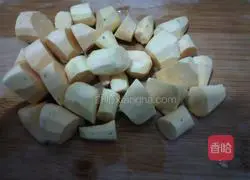 Illustration of how to make sweet potato rice porridge 2