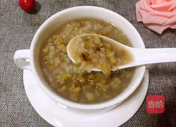 Illustration of how to make mung bean porridge 8