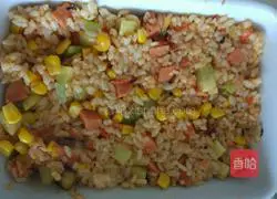 Cheese and Potato Baked Rice Recipe Illustration 8