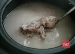 Illustration of how to make taro and pork ribs porridge 9
