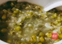 Illustration of how to make mung bean porridge 4