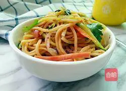 Illustration of homemade cold noodles 15