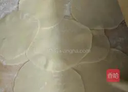 Illustration of how to make pork and three fresh pot stickers 3