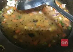 Illustration of how to make Korean squid rice bowl 6