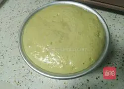 Matcha Cranberry Illustration of how to make raspberry cake 5