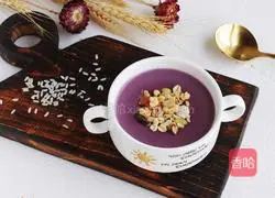 Purple sweet potato oatmeal rice paste recipe 11