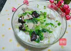 Illustration of how to make rice noodles with sliced ​​meat 16