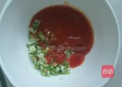 Illustration of how to make tomato sauce rice balls 5