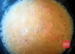 Illustration of how to make shrimp porridge 11