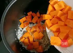 Illustration of how to make rice, quinoa and pumpkin porridge 4