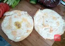 Illustration of how to make hamburger (Big Mac type) 5