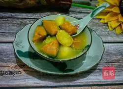 Illustration of how to make chestnut, pumpkin, sweet potato and millet porridge 8