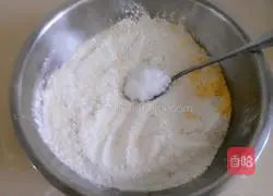 Illustration of how to make milky cornmeal cake 4