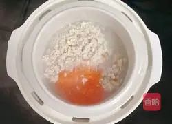 Oatmeal Chicken Porridge (Baby Illustration of how to make complementary foods) 8