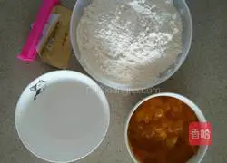 Illustration of how to make pumpkin hair cake 4