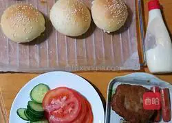 Hamburgers Illustration of how to do it 1