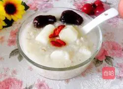 Illustration of how to make yam and barley porridge 7