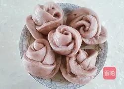 Purple sweet potato rose roll recipe 1