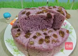 Illustration of how to make purple sweet potato cake 11