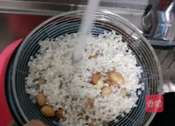 Purple sweet potato and peanut rice paste recipe 5