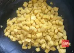 Illustration of how to make fried golden hair cake 6