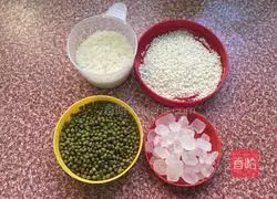 Illustration of how to make mung bean porridge 1