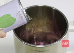 Illustration of how to make purple sweet potato and oatmeal rice paste 8