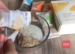 Illustration of how to make lightly mixed multi-grain rice 1