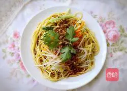 Illustration of how to make spicy cold noodles 6